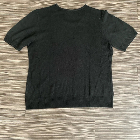 The TOG Shop Short Sleeve Sweater Blouse 100% Acrylic size XL - Picture 4 of 4